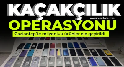 Gaziantep'te kaçakçılık operasyonu