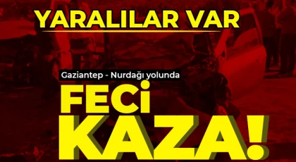 Nurdağı yolunda kaza! Yaralılar var 