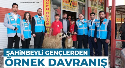 Şahinbeyli Gençlerden Örnek Davranış
