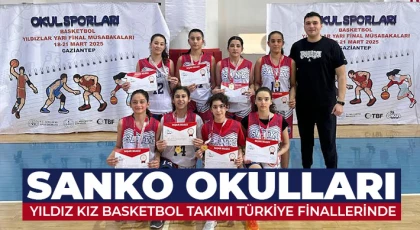 SANKO Okulları Yıldız Kız Basketbol Takımı Türkiye Finallerinde