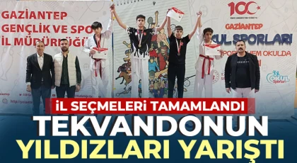 Tekvandonun yıldızları yarıştı 