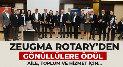 Zeugma Rotary’den gönüllülere ödül