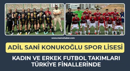 Adil Sani Konukoğlu Spor Lisesi Kadın ve Erkek Futbol Takımları Türkiye Finallerinde