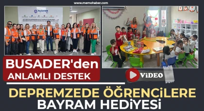 Depremzede öğrencilere bayram hediyesi 