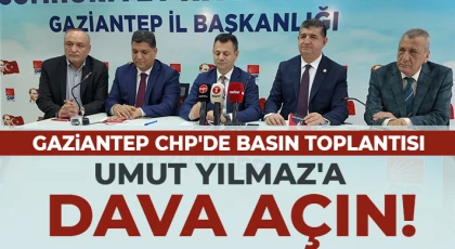 Gaziantep CHP'de basın toplantısı
