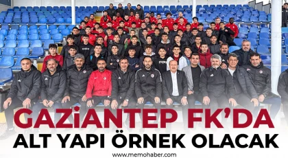 Gaziantep FK’da alt yapı örnek olacak