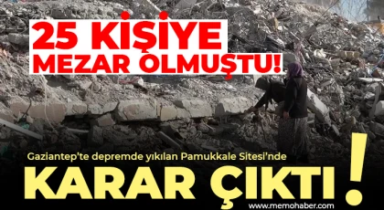 Gaziantep'te depremde yıkılan Pamukkale Sitesi’nde karar çıktı