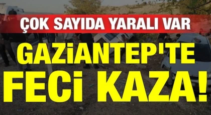 Gaziantep'te feci kaza! Biri ağır 4 yaralı