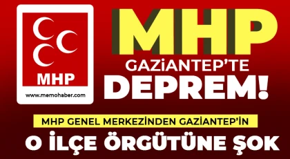 Gaziantep’te o siyasi partinin ilçe yönetimi feshedildi