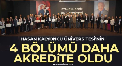 Hasan Kalyoncu Üniversitesi’nin 4 bölümü daha akredite oldu