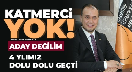 Katmerci: Aday değilim