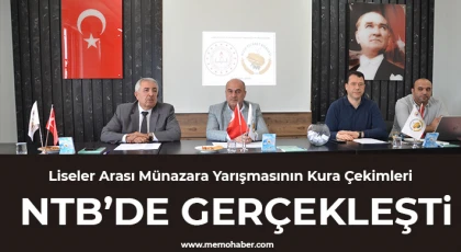 Liseler Arası Münazara Yarışmasının Kura Çekimleri NTB’de Gerçekleşti