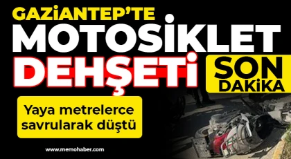 Motosiklet dehşeti! Yaya metrelerce savrularak düştü
