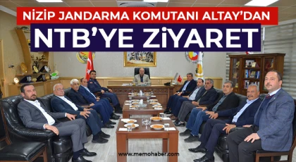 Nizip Jandarma Komutanı Altay’dan NTB’ye Ziyaret