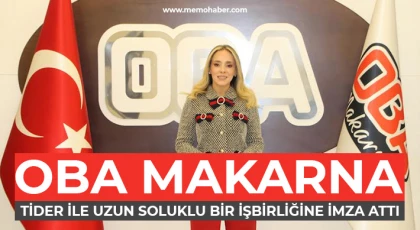 Oba Makarna TİDER ile uzun soluklu bir işbirliğine imza attı