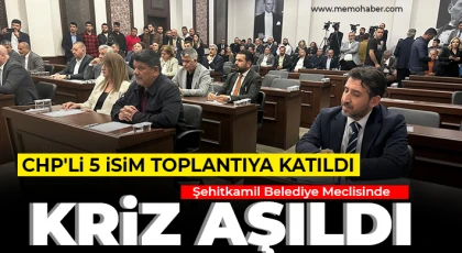 Şehitkamil Belediye Meclisinde kriz aşıldı