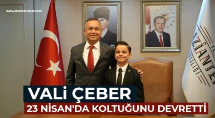 Vali Çeber, 23 Nisan'da koltuğunu devretti