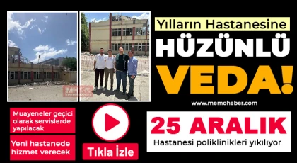 25 Aralık Hastanesi poliklinikleri yıkılıyor