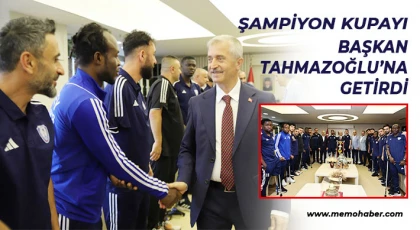 Ampute Futbol Takımı, Tahmazoğlu’nu makamında ziyaret etti