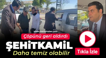 Çöpünü geri aldırdı 