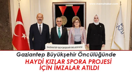 Gaziantep'te "Haydi Kızlar Spora" projesi için imzalar atıldı