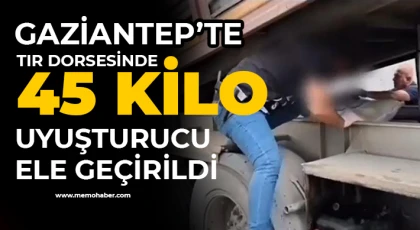Gaziantep’te tır dorsesinde 45 kilo uyuşturucu ele geçirildi