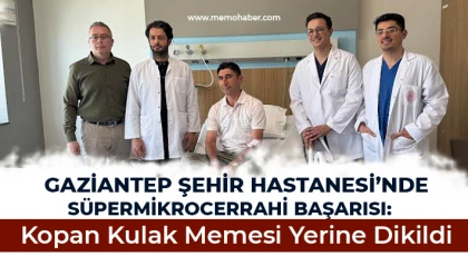 Kopan kulak memesi süpermikrocerrahi ile yerine dikildi