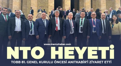 NTO Heyeti, TOBB 81. Genel Kurulu Öncesi Anıtkabir’i Ziyaret Etti