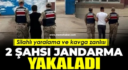 Silahlı yaralama ve kavga zanlısı 2 şahsı jandarma yakaladı