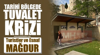 Tarihi bölgede tuvalet krizi Turistler ve esnaf mağdur!