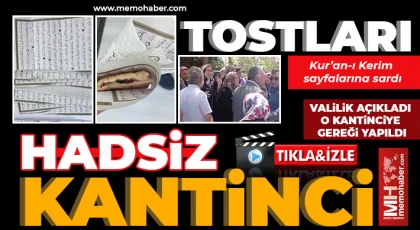 Tostları Kur’an-ı Kerim sayfalarına sardı