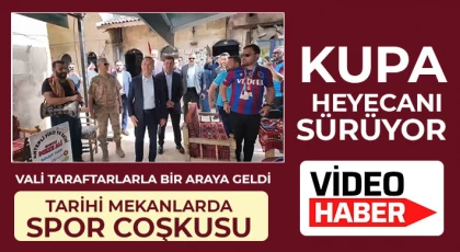 Vali taraftarlarla bir araya geldi