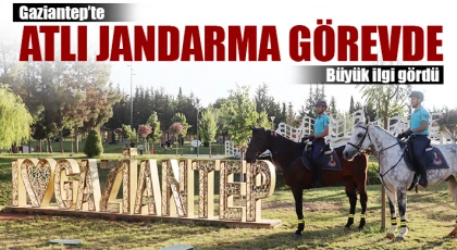 Gaziantep'te Atlı jandarma görevde