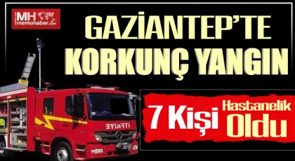 Gaziantep'te ev yangını!