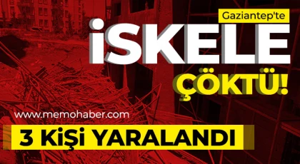 Gaziantep'te iskele çöktü! 3 kişi yaralandı