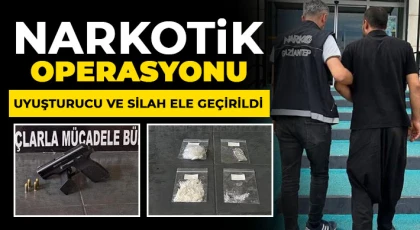 Nizip’te Narkotik Operasyonu: Uyuşturucu ve Silah Ele Geçirildi