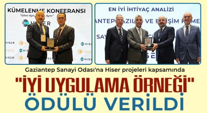 Ticaret Bakanlığı’ndan GSO’ya ödül