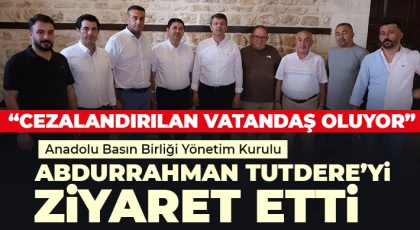 Anadolu Basın Birliği Yönetim Kurulu, Abdurrahman Tutdere’yi ziyaret etti
