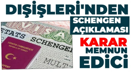 Dışişleri'nden Schengen açıklaması