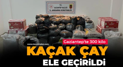Gaziantep'te 300 kilo kaçak çay ele geçirildi