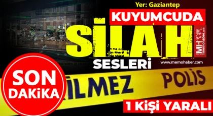 Gaziantep'te kuyumcuda silahlı olay! 1 yaralı