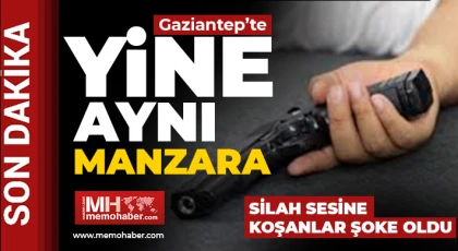 Gaziantep'te silah sesine koşanlar şoke oldu!