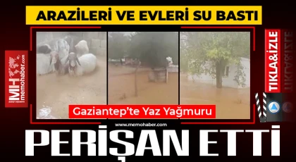 Gaziantep'te yaz yağmuru perişan etti