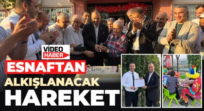Esnaftan alkışlanacak hareket 