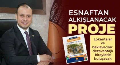 Esnaftan alkışlanacak proje 