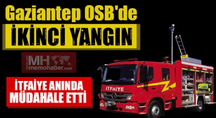 Gaziantep OSB'de ikinci yangın