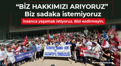 İnsanca yaşamak istiyoruz! Bizi ezdirmeyin 