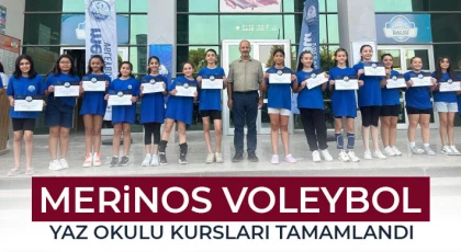 Merinos Voleybol yaz okulu kursları tamamlandı