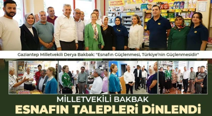Milletvekili Bakbak Esnafın Talepleri Dinlendi