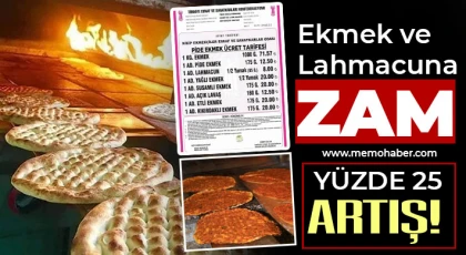 Nizip’te Ekmek ve Lahmacuna Zam: Yüzde 25 Artış!